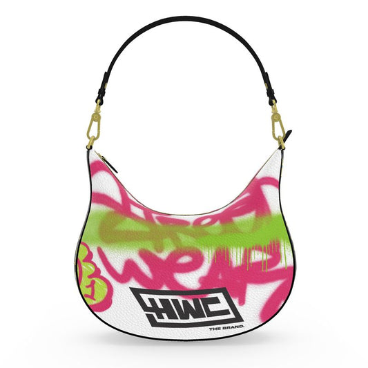 Graffiti Curve Hobo Bag