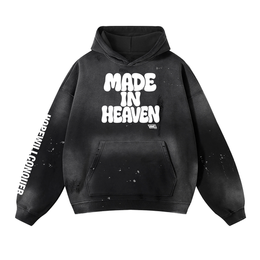 MIH Vintage Washed Frayed Fleece Hoodie